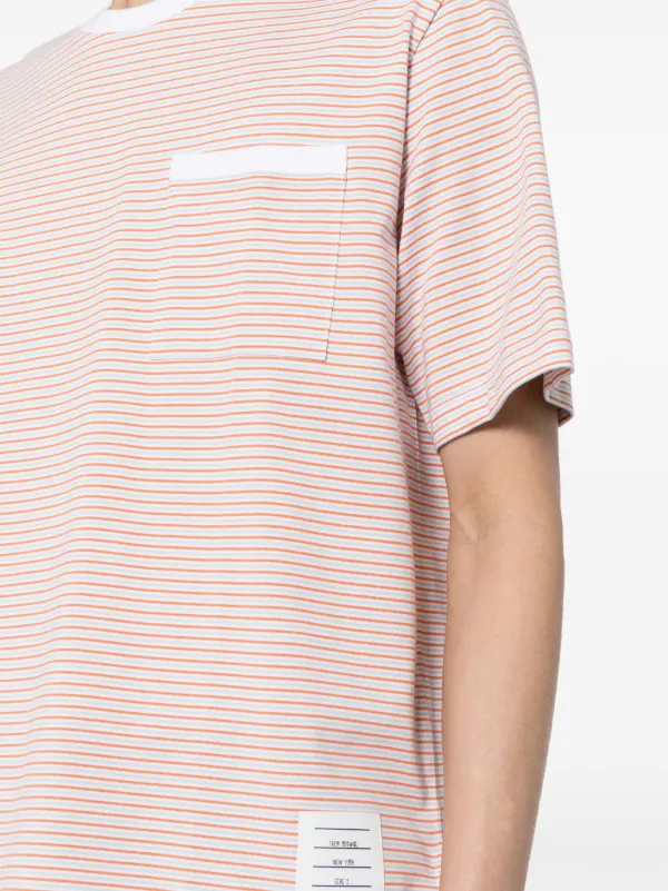 Thom Browne ストライプ Tシャツ | ホワイト | FARFETCH JP