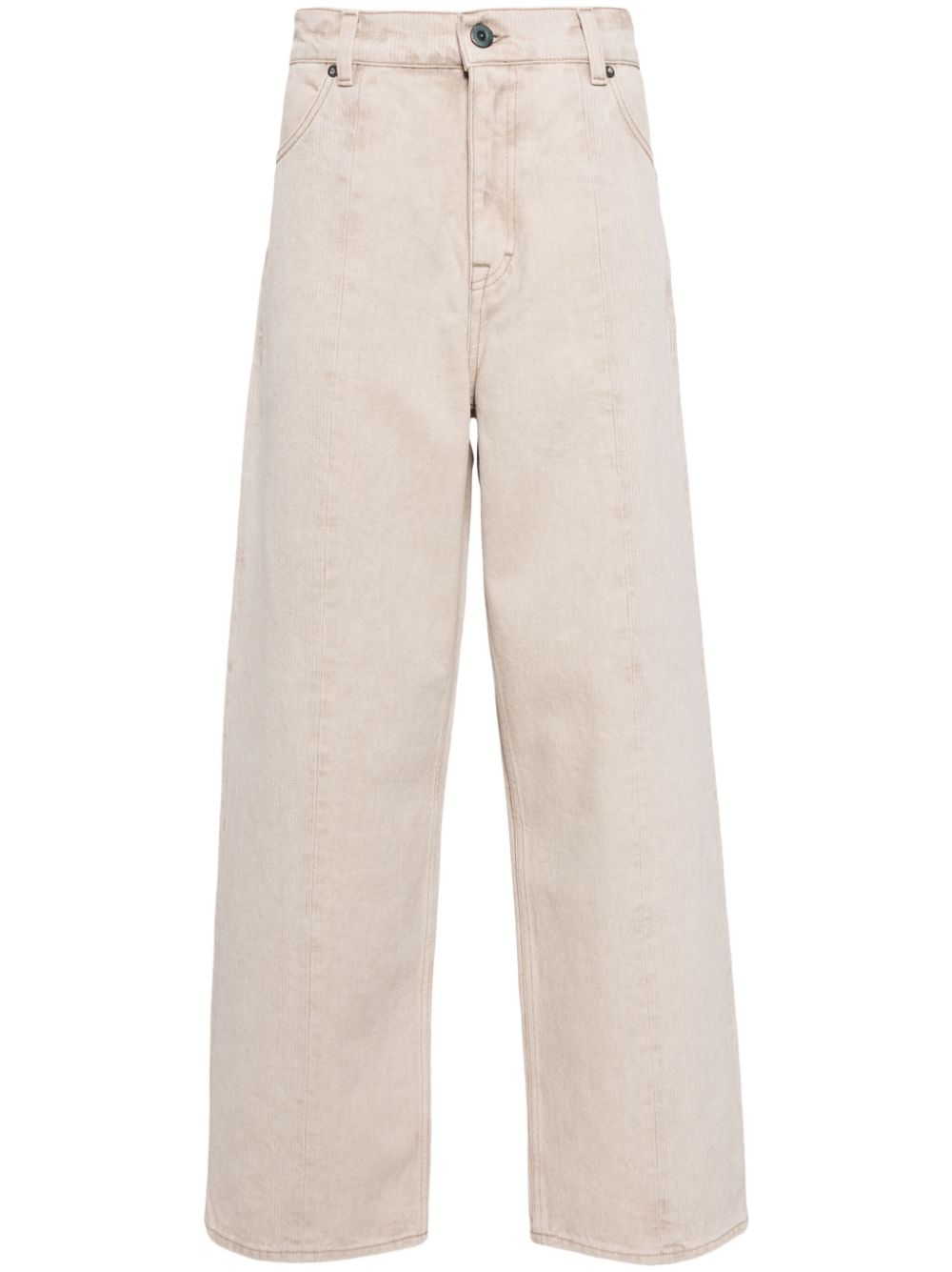OUR LEGACY high-rise straight-leg jeans Beige