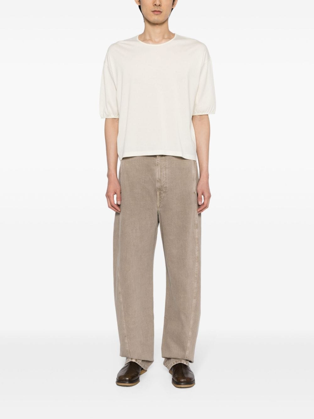 Image 2 of LEMAIRE drop-shoulder cotton T-shirt