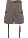 sacai belted knee-length shorts - Brown