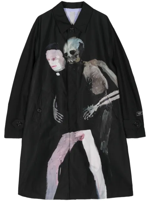 Undercover parka con estampado gráfico