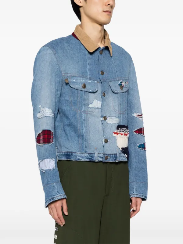 Greg Lauren x Tommy Hilfiger Patchwork Denim Jacket - Farfetch