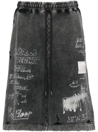Maison MIHARA YASUHIRO グラフィック ショートパンツ | グレー