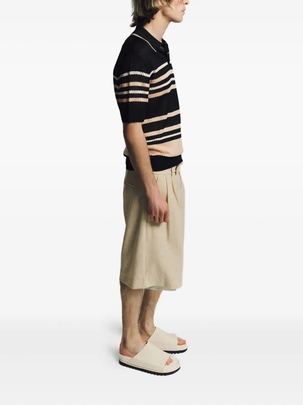 AMIRI Shorts met gelaagd detail - Beige