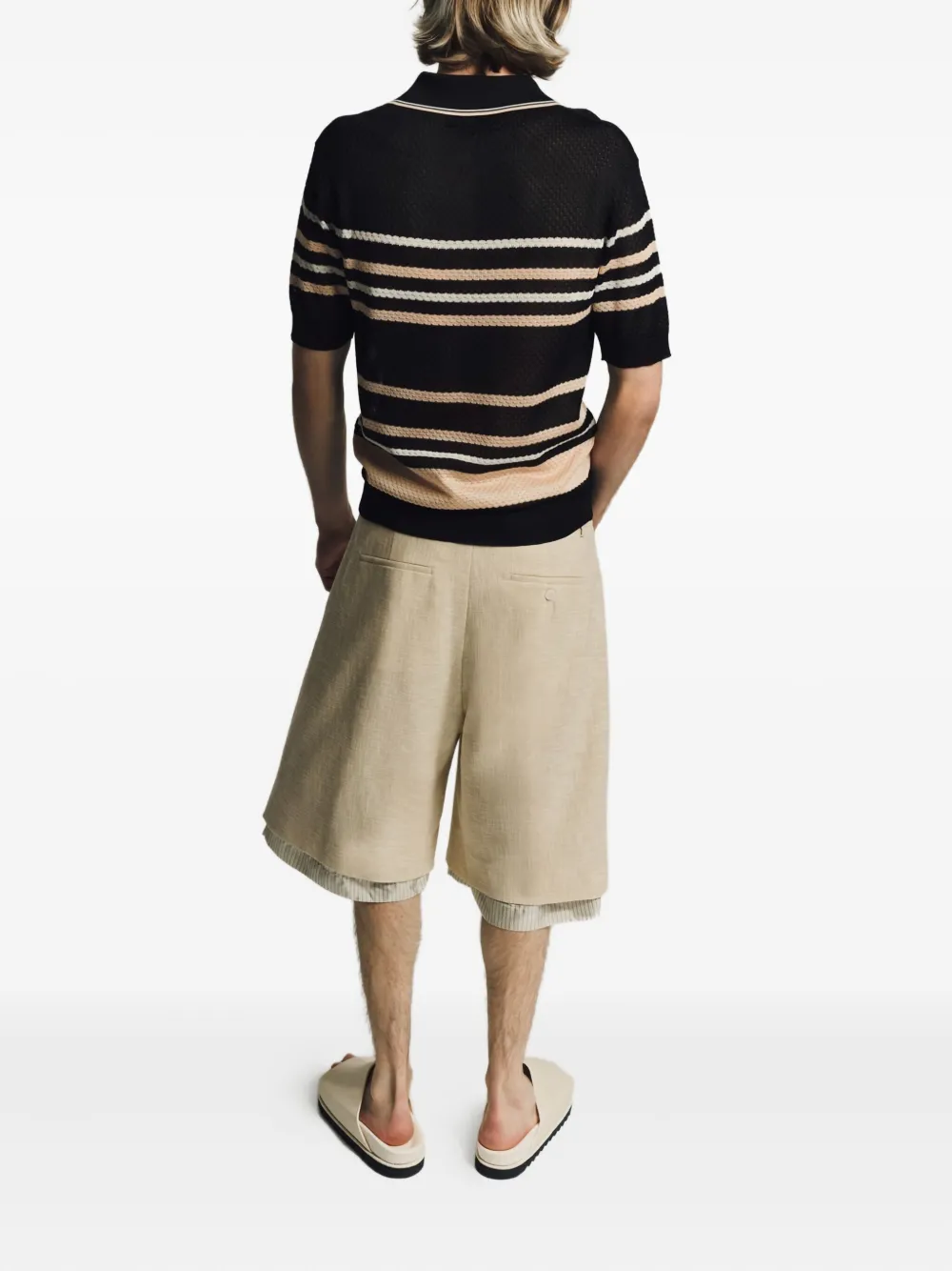 AMIRI Shorts met gelaagd detail Beige