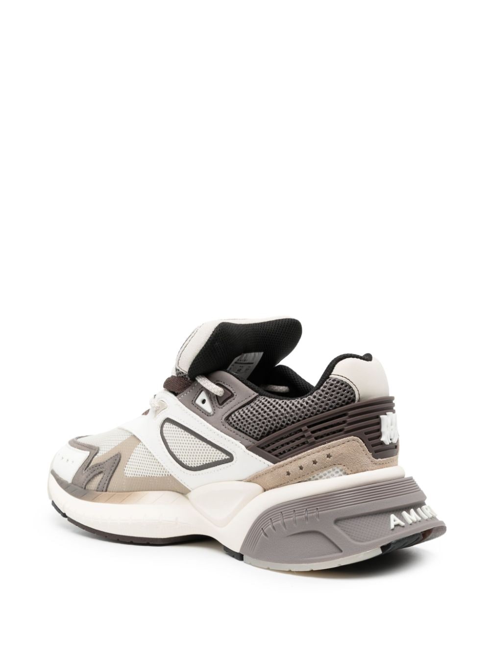 Shop Amiri Ma Runner Leather Sneakers In Brown