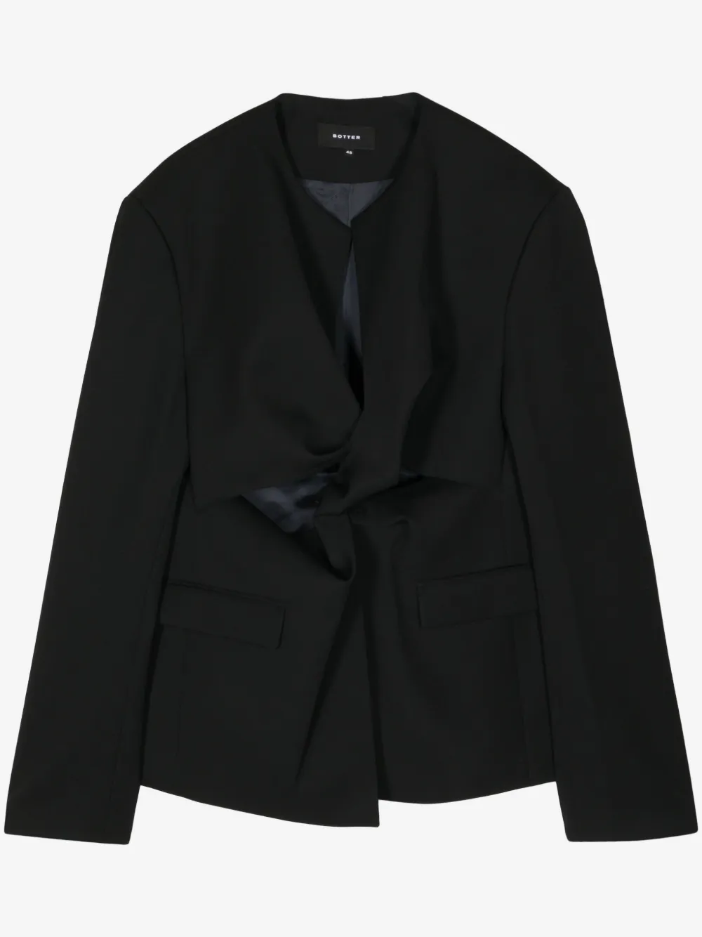 Botter collarless virgin-wool blazer | Black | Image 1
