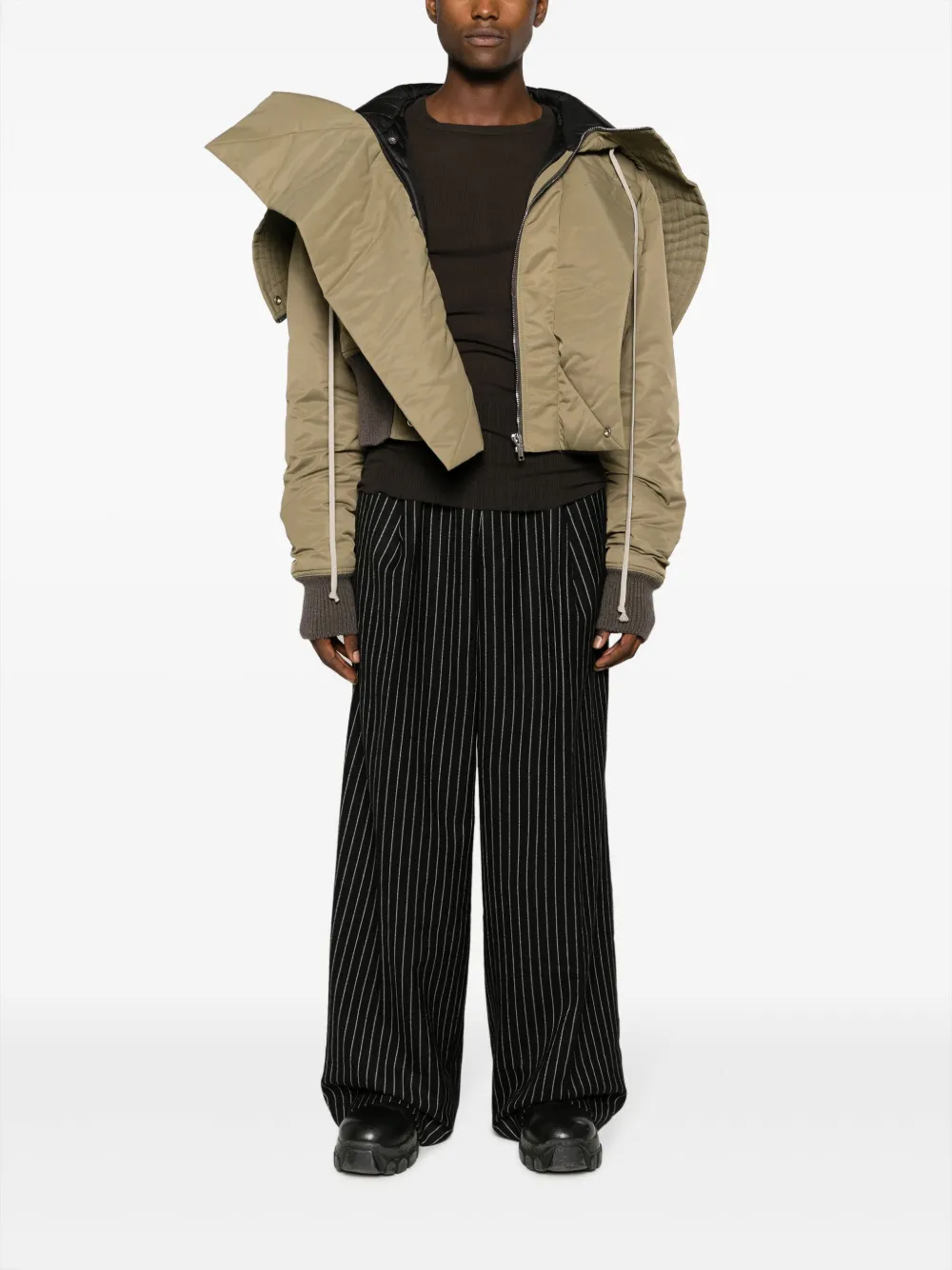 Rick Owens Luxor Alice drawstring padded jacket - Groen