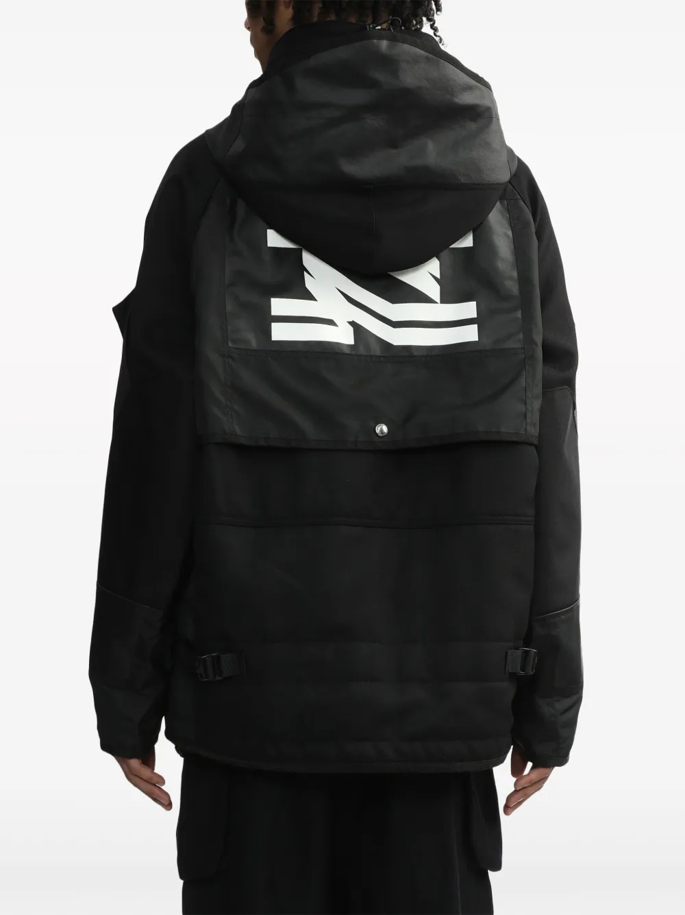 Junya Watanabe MAN Jack met capuchon Zwart