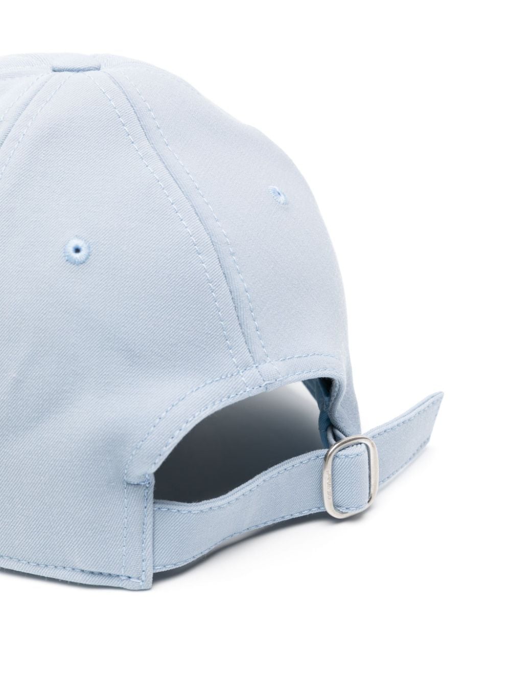 Off-White logo-embroidered baseball cap - Blauw