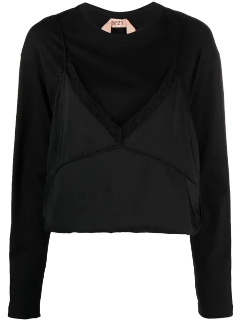 Nº21 layered long-sleeve top