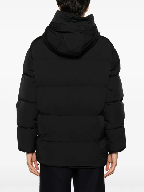Tatras Hooded Padded Down Jacket | Black | FARFETCH IN
