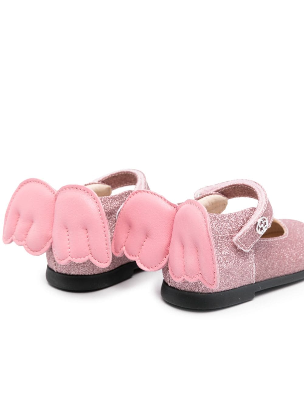 Shop Florens Appliqué-detail Leather Sandals In Pink