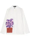 KidSuper Flower Pot embroidered shirt - White