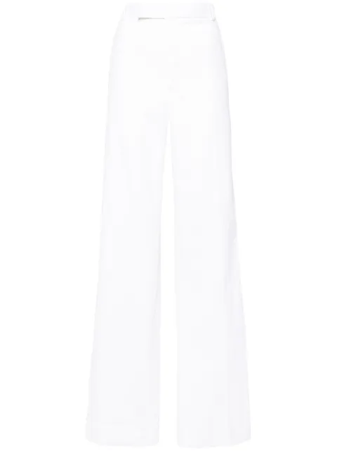 Thom Browne pressed-crease cotton trousers