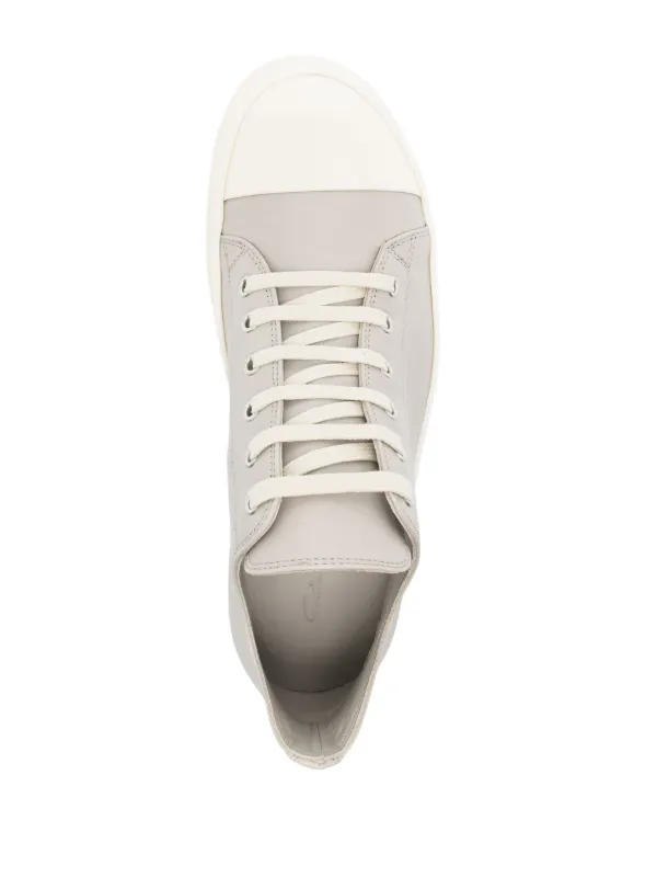 Rick Owens low-top Leather Sneakers | Grey | FARFETCH RO