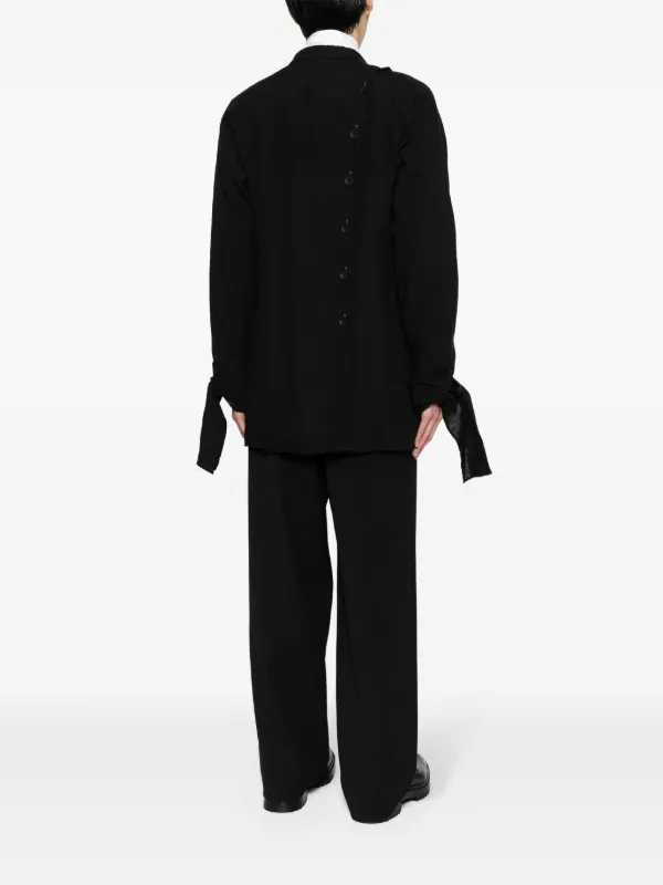Yohji Yamamoto セーフティピン ジャケット | ブラック