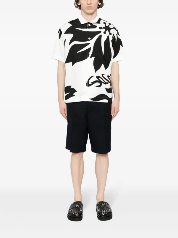 Sacai floral-print Shirt | White | FARFETCH ZA