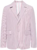 Thom Browne striped single-breasted blazer - Red