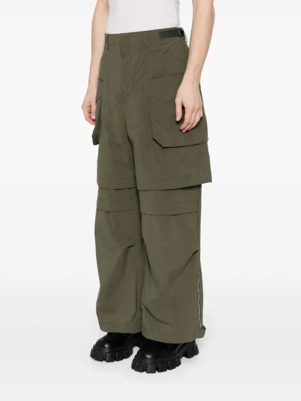 Juun.J Layered Cargo Trousers | Green | FARFETCH