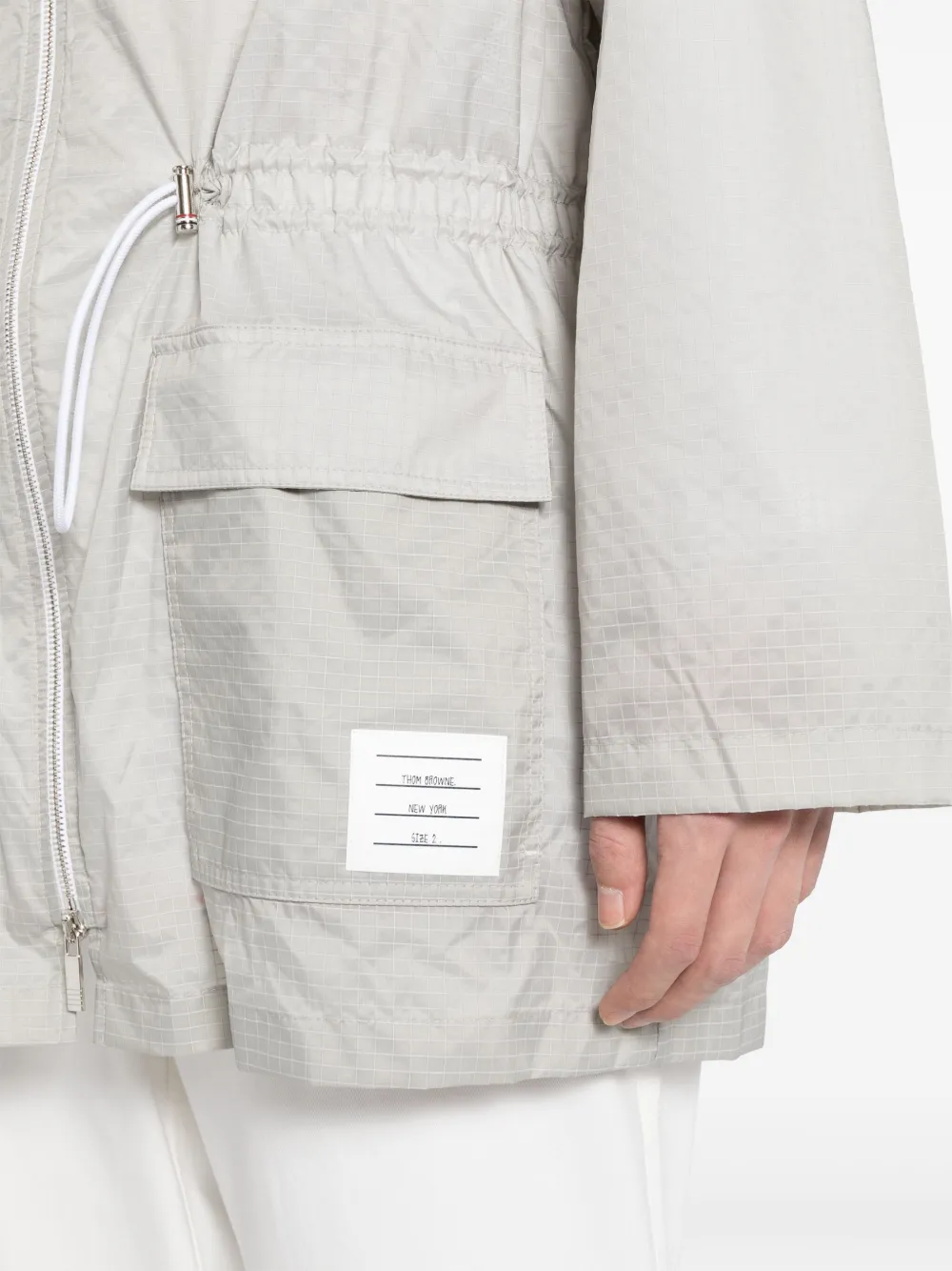 Thom Browne Parka met capuchon Grijs