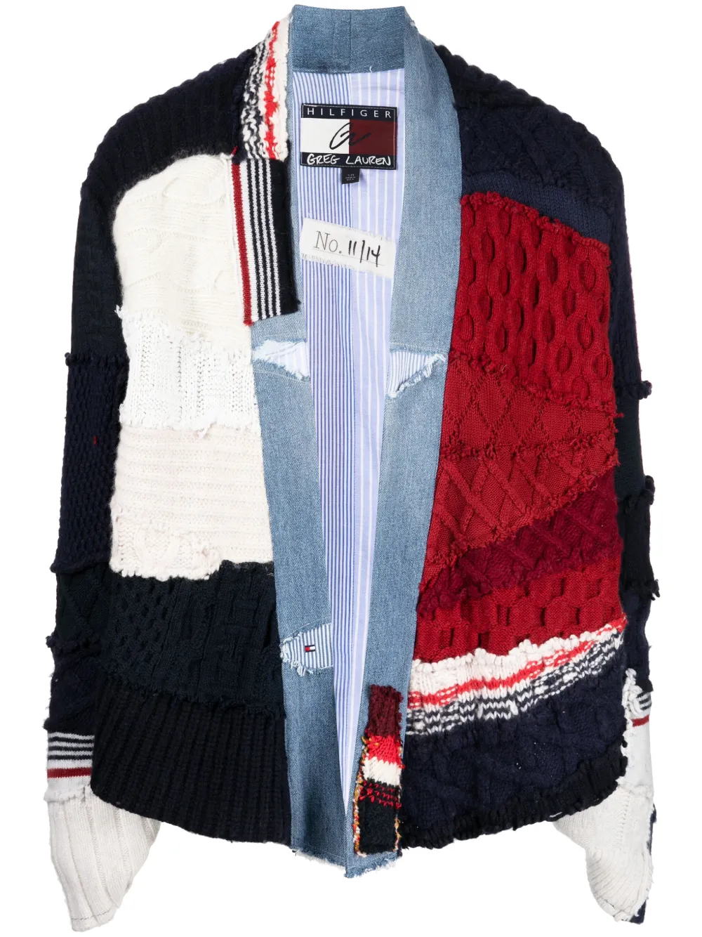 Greg Lauren x Tommy Hilfiger jack met patchwork Veelkleurig