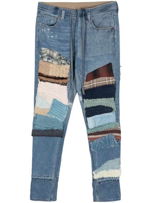 Jean cigarette à taille mi-haute - Greg Lauren - Modalova