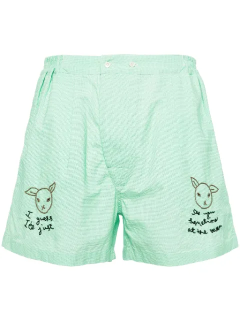 BODE See You At The Barn cotton shorts