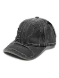 VETEMENTS Destroyed denim cap - Black