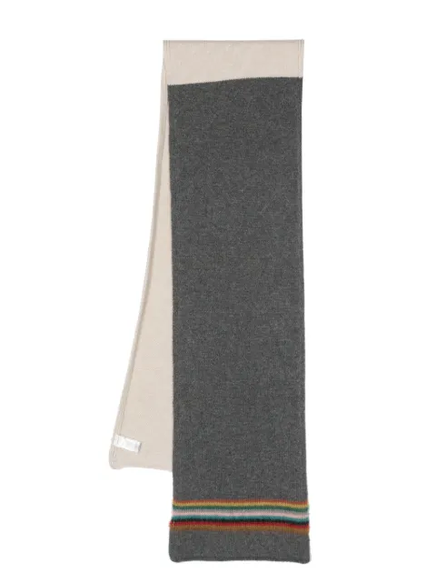 Paul Smith two-tone stripe-border scarf