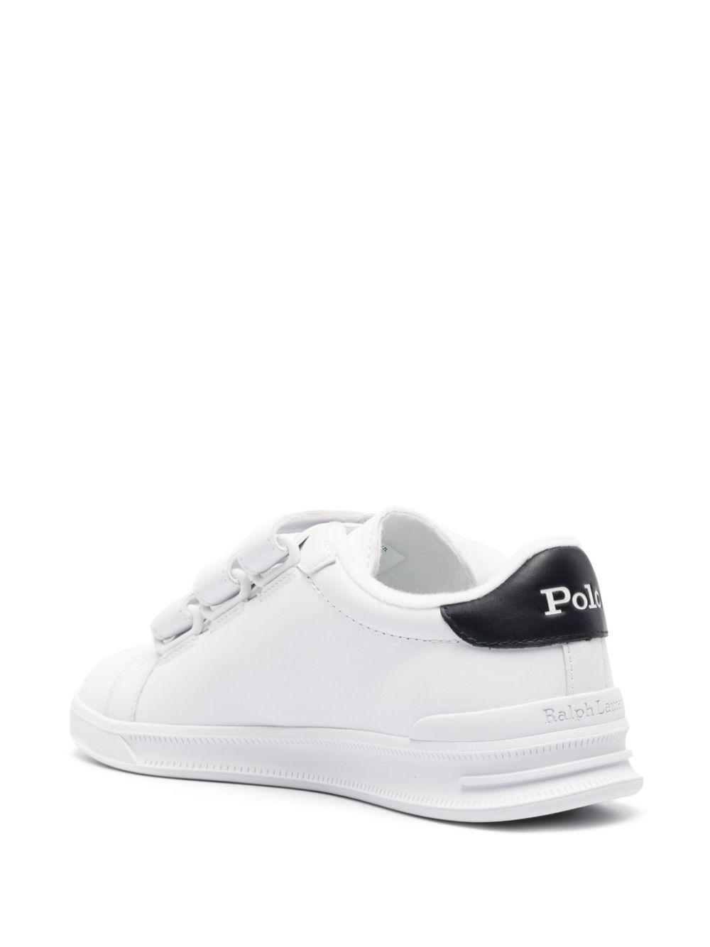 Polo Ralph Lauren logo-embroidered leather sneakers Women