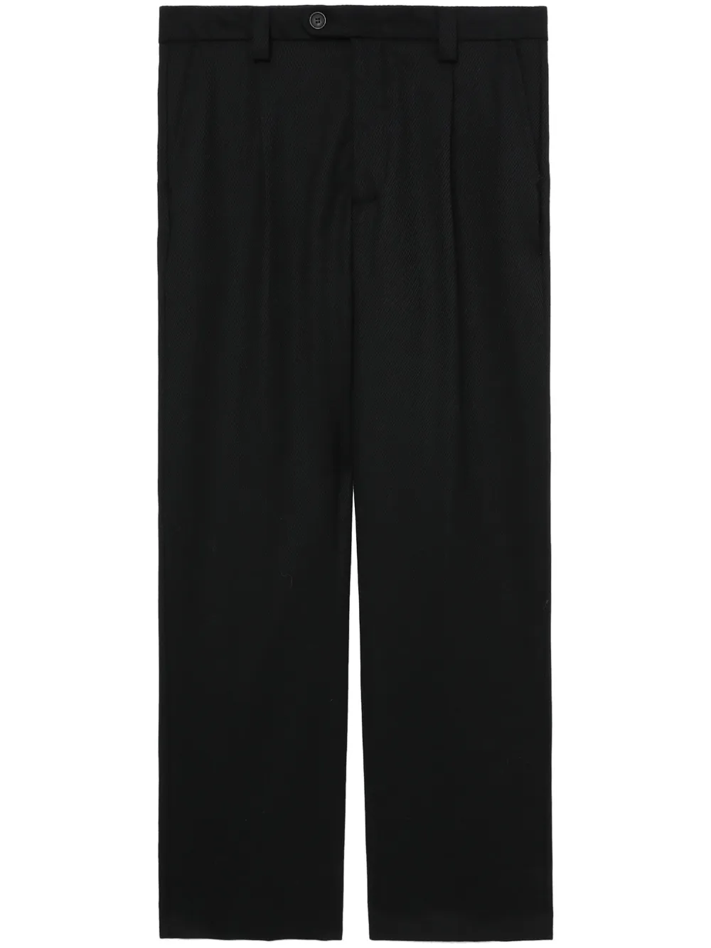 Mfpen pleatdetailing Wool straightleg Trousers Farfetch