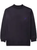 Needles logo-embroidered jersey sweatshirt - Purple