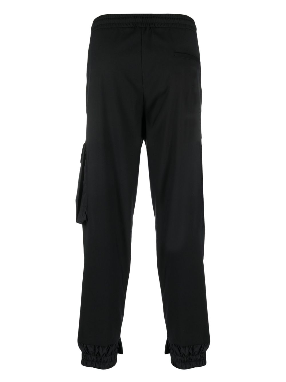 LES HOMMES drawstring-waist straight-leg trousers - Zwart