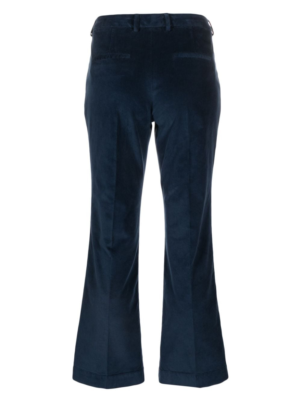 Shop Pt Torino Concealed-fastening Flared Trousers In Blue