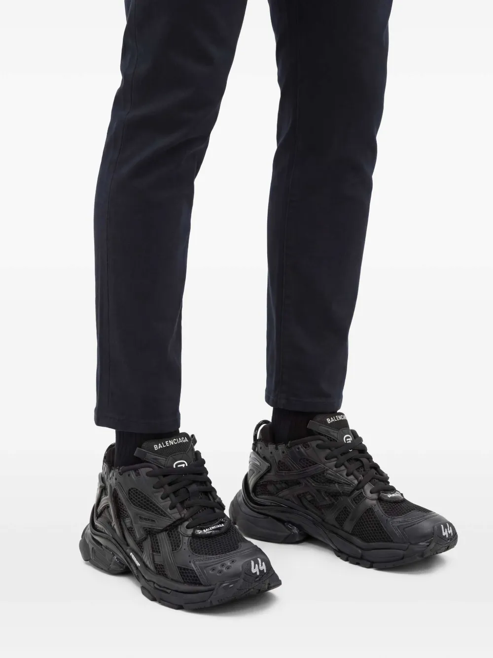 Balenciaga Runner Chunky low-top Sneakers | Black | FARFETCH