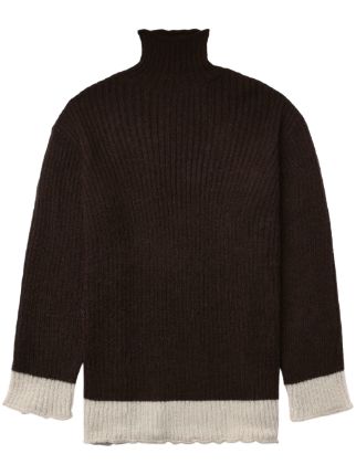 Undercover two-tone ribbed-knit Jumper - Farfetch