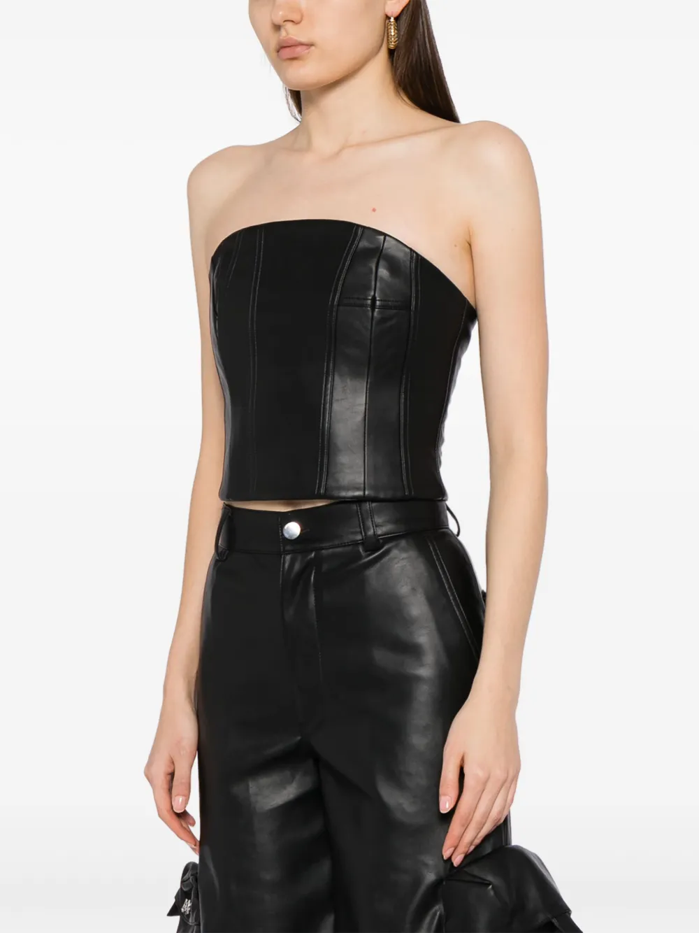 AMIRI Strapless top Zwart