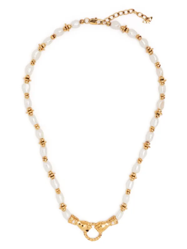 Missoma x Harris Reed In Good Hands Beaded Necklace | Gold 