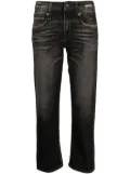 R13 distressed-effect cropped jeans - Grey