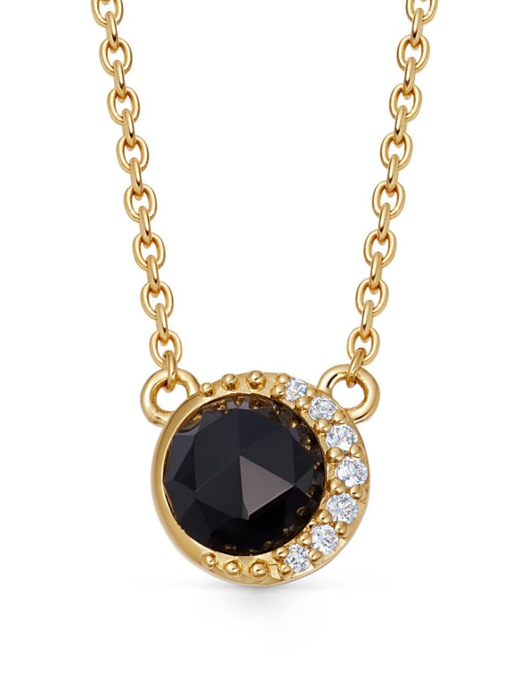 Shop Astley Clarke Gold Luna Gemstone-pendant Necklace