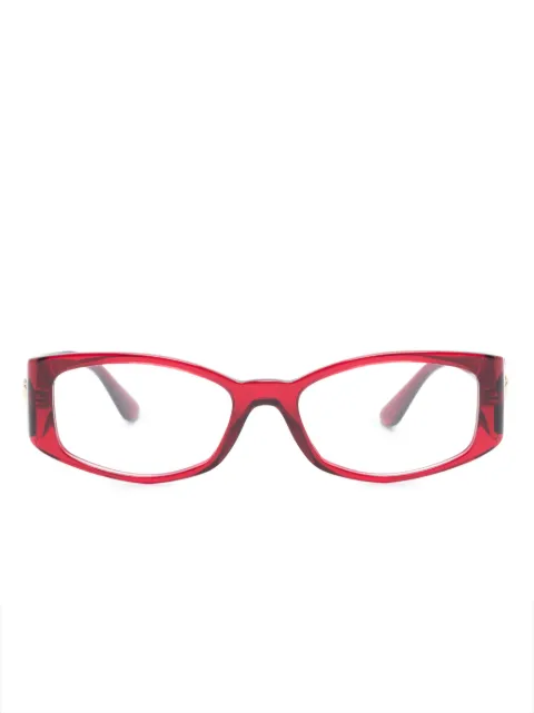 Versace Eyewear Medusa-plaque rectangle-frame glasses