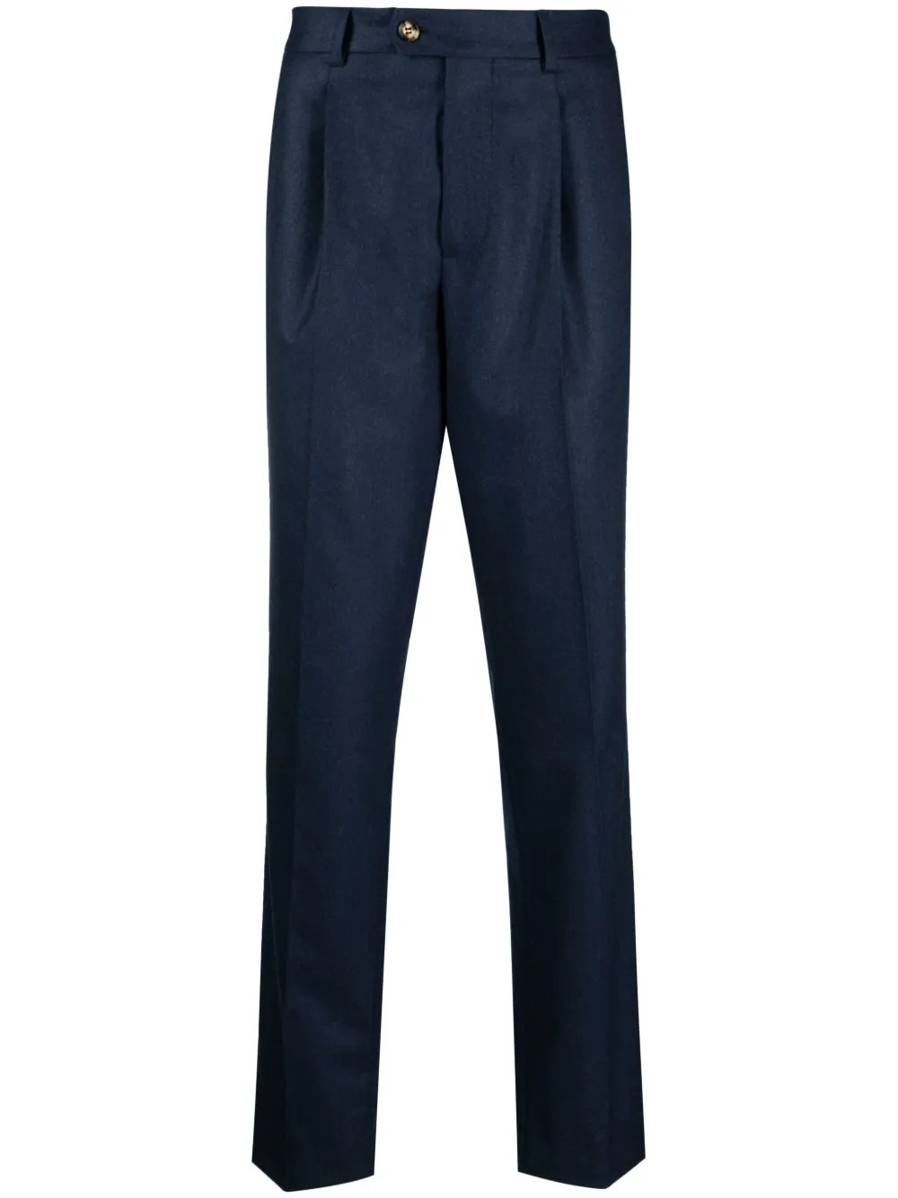 Brunello Cucinelli inverted-pleat tailored trousers Blauw