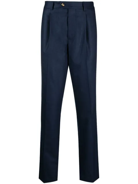 Brunello Cucinelli inverted-pleat tailored trousers