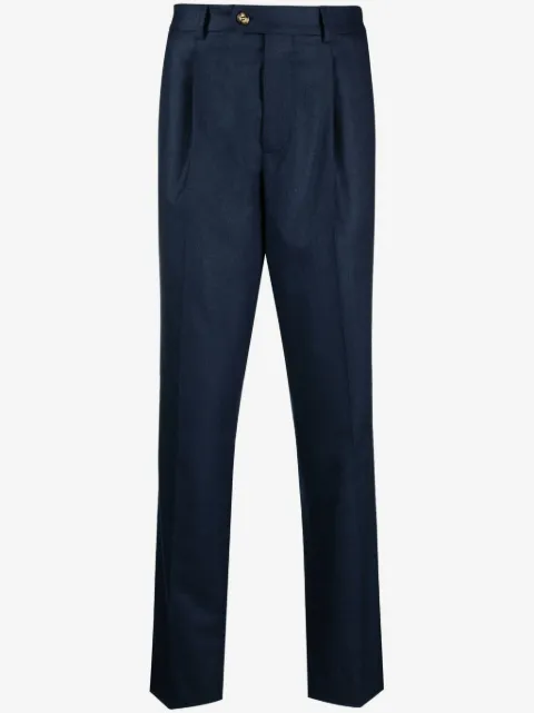 Brunello Cucinelli pantalones con pinzas invertidas