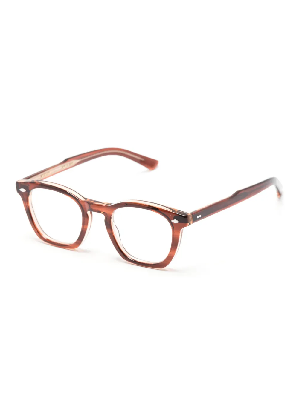 Eyevan7285 round-frame graphic-print glasses - Bruin
