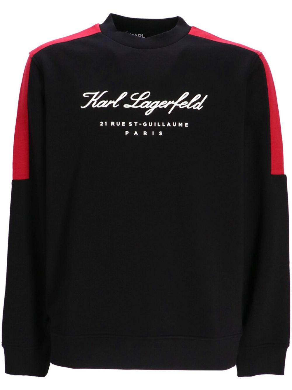 Image 1 of Karl Lagerfeld logo-print cotton sweatshirt
