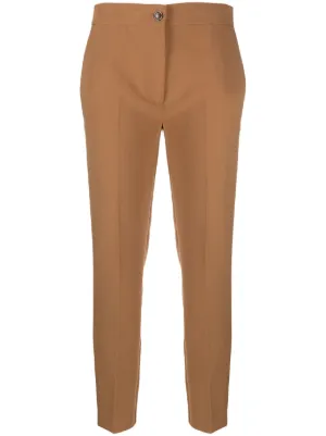 TWINSET Tailored slim cut Cigarette Trousers Farfetch