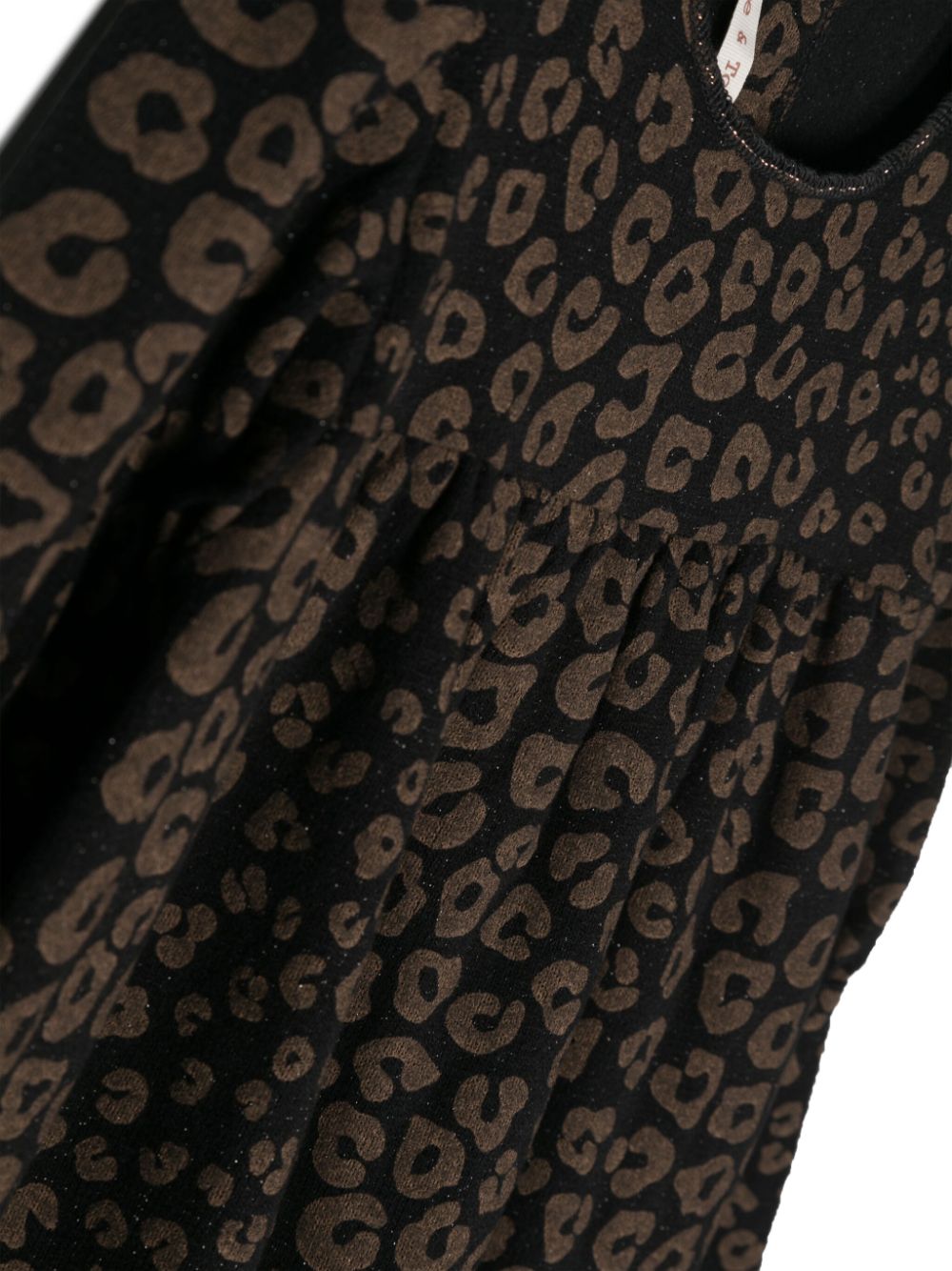 Shop Zhoe & Tobiah Cheetah-print Long-sleeved Dress In Grey