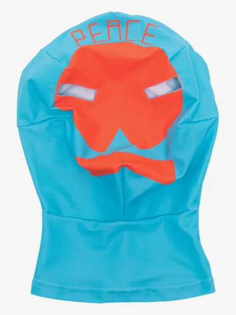 Walter Van Beirendonck logo-print face mask